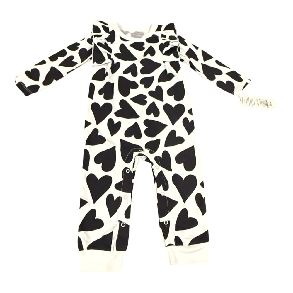 Cat & Jack Black and White Baby Onesie